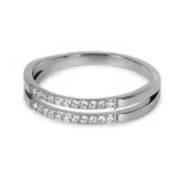 Rhinestone Stainless Steel Ring for Women