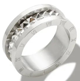 Rhinestone Stainless Steel Ring for Women
