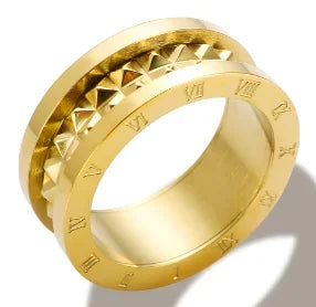 Rhinestone Stainless Steel Ring for Women