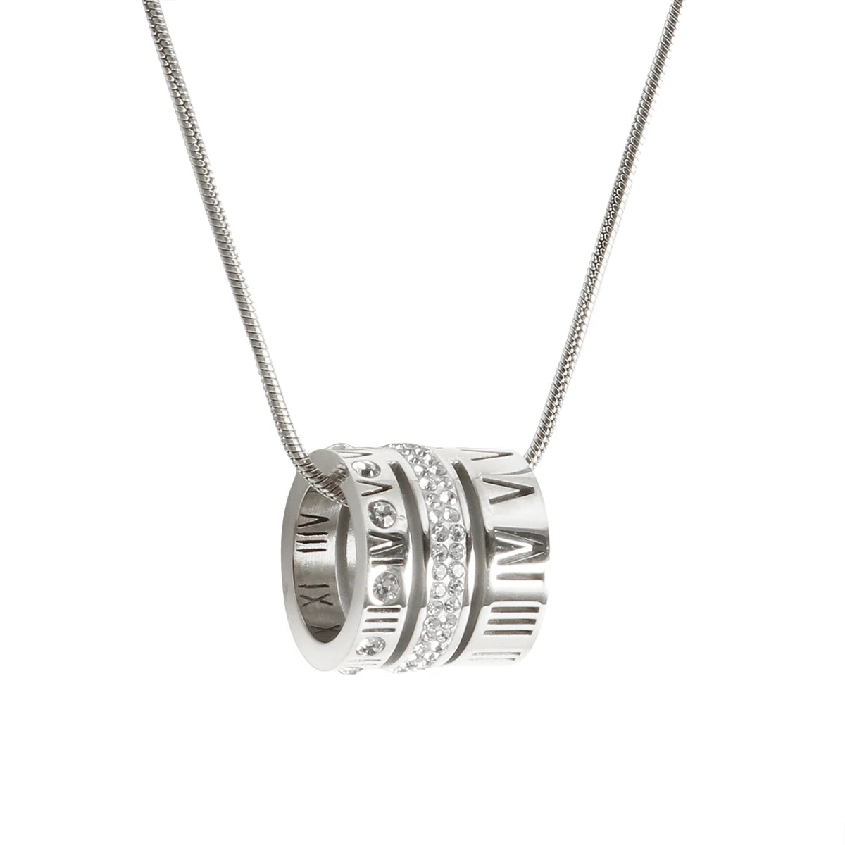 Stainless Steel Heart Pendant Necklace for Women