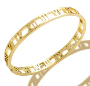 Stainless Steel Crystal Cuff Bracelet for Women