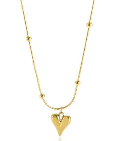 Square Pendant Stainless Steel Necklace for Women