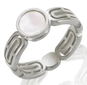 Rhinestone Stainless Steel Ring for Women