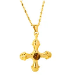 Square Pendant Stainless Steel Necklace for Women
