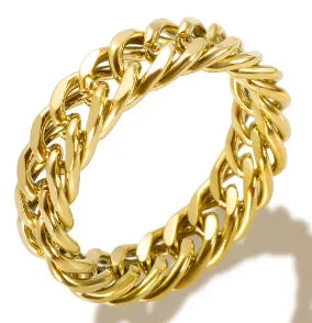 Rhinestone Stainless Steel Ring for Women
