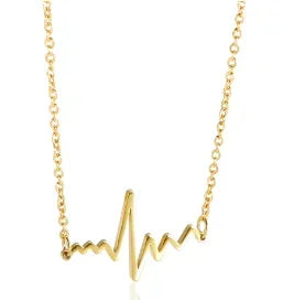 Square Pendant Stainless Steel Necklace for Women
