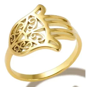 Rhinestone Stainless Steel Ring for Women