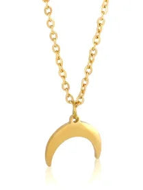 Square Pendant Stainless Steel Necklace for Women