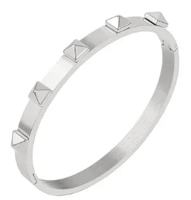 Stainless Steel Crystal Cuff Bracelet for Women