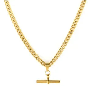 Square Pendant Stainless Steel Necklace for Women